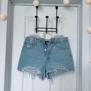Wild and Fable (target) lightly distressed mom jean shorts